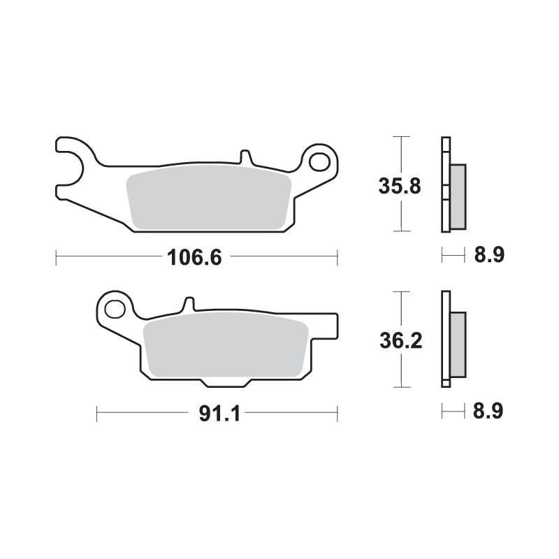 SBS OFF-ROAD BRAKE PAD 851RSI