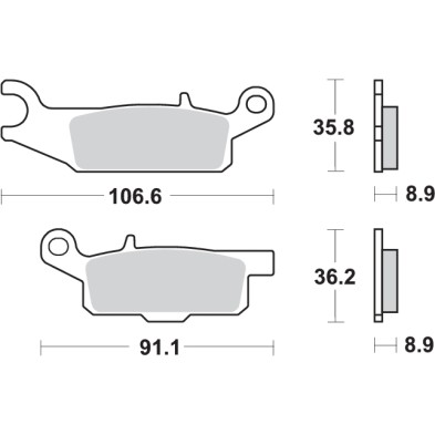 SBS 851SI BRAKE PADS