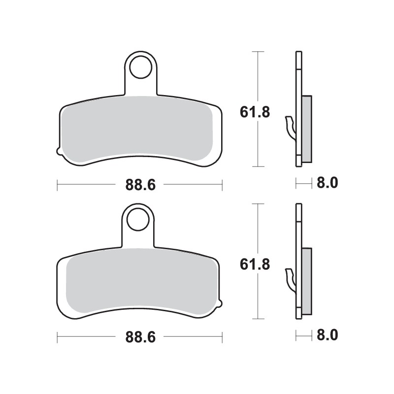 SBS BRAKE PADS 853H.HS