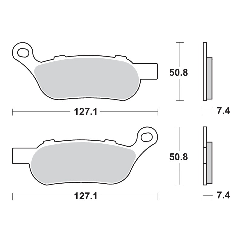 SBS PASTILLAS DE FRENO TRASERA 854H.LS