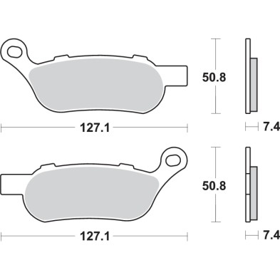 SBS REAR BRAKE PADS 854H.LS