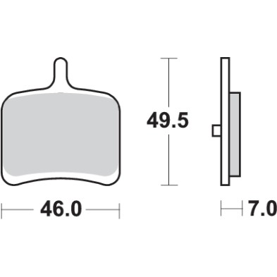 SBS SPORT 857LS REAR BRAKE PADS
