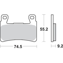 SBS PASTILLAS DE COMPETICION DUAL SINTER 860DS-1 2