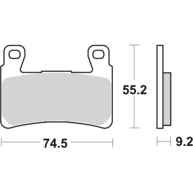 SBS DUAL SINTER 860DS-1 RACING PADS