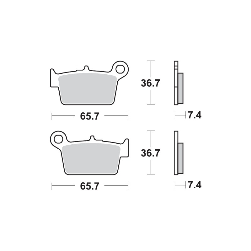 SBS BRAKE PADS 861HF