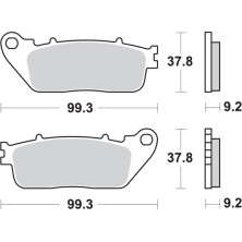 SBS SPORT 862LS REAR BRAKE PADS 2