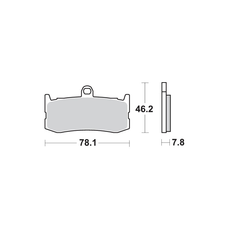 SBS PASTILLAS DE FRENO DE CARBONO 864DC