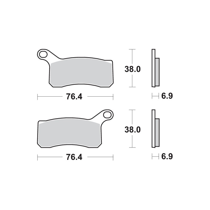 SBS OFF-ROAD BRAKE PAD 866RSI