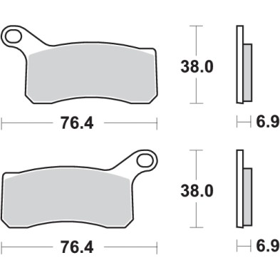 SBS OFF-ROAD BRAKE PAD 866RSI