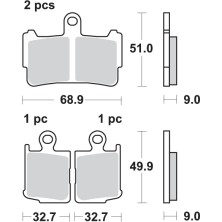 SBS 869HS BRAKE PADS 2