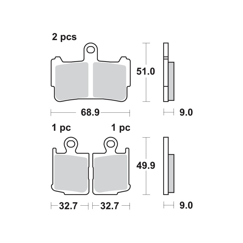 SBS 869HS BRAKE PADS