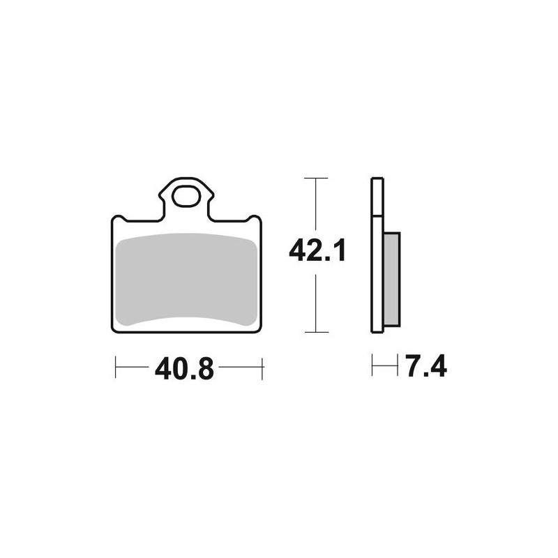 SBS PASTILLAS DE FRENO TRASERA DE CARBONO 872RQ