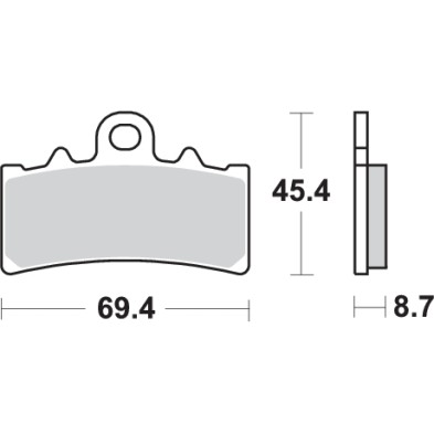 SBS 877HS BRAKE PADS