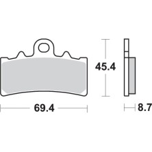 SBS 877DC CARBON BRAKE PADS 2