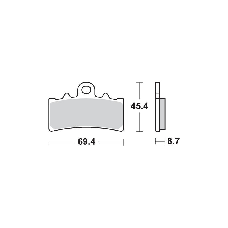 SBS 877DC CARBON BRAKE PADS