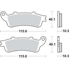 SBS SPORT 880LS REAR BRAKE PADS 2