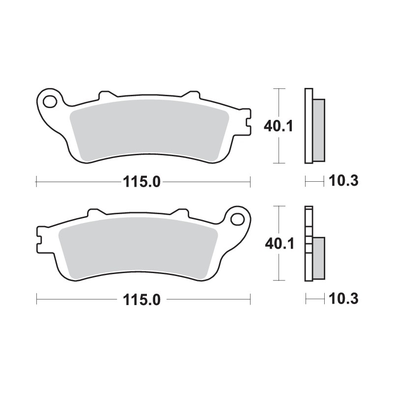 SBS SPORT 880LS REAR BRAKE PADS
