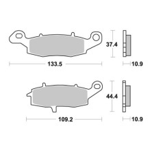SBS PASTILLAS DE FRENO TRASERAS SPORT 886LS 2