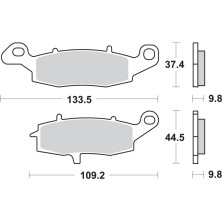 SBS SPORT 920LS REAR BRAKE PADS 2