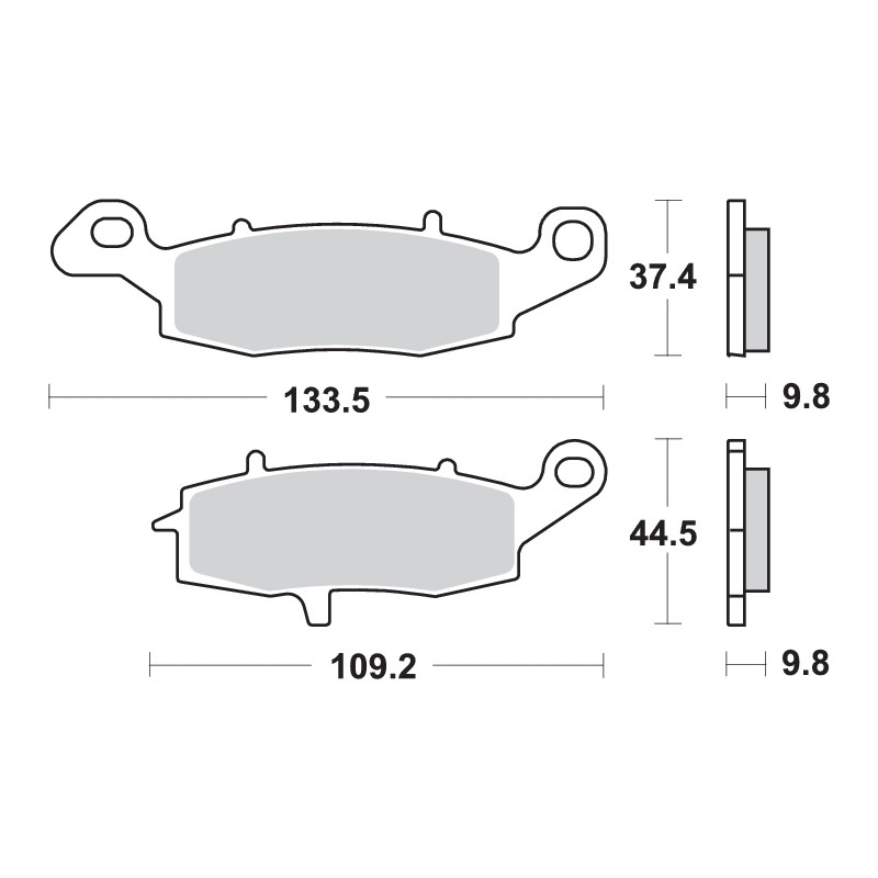 SBS PASTILLAS DE FRENO TRASERAS SPORT 920LS