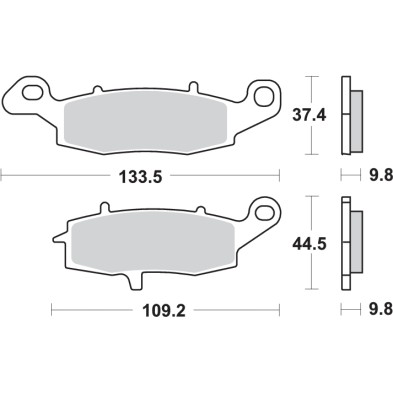 SBS SPORT 920LS REAR BRAKE PADS