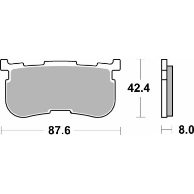 SBS REAR BRAKE PADS 923H.LS