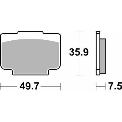 SBS SPORT 941LS REAR BRAKE PADS