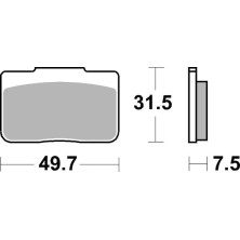 SBS PASTILLAS DE FRENO TRASERA DE CARBONO 942RQ 2