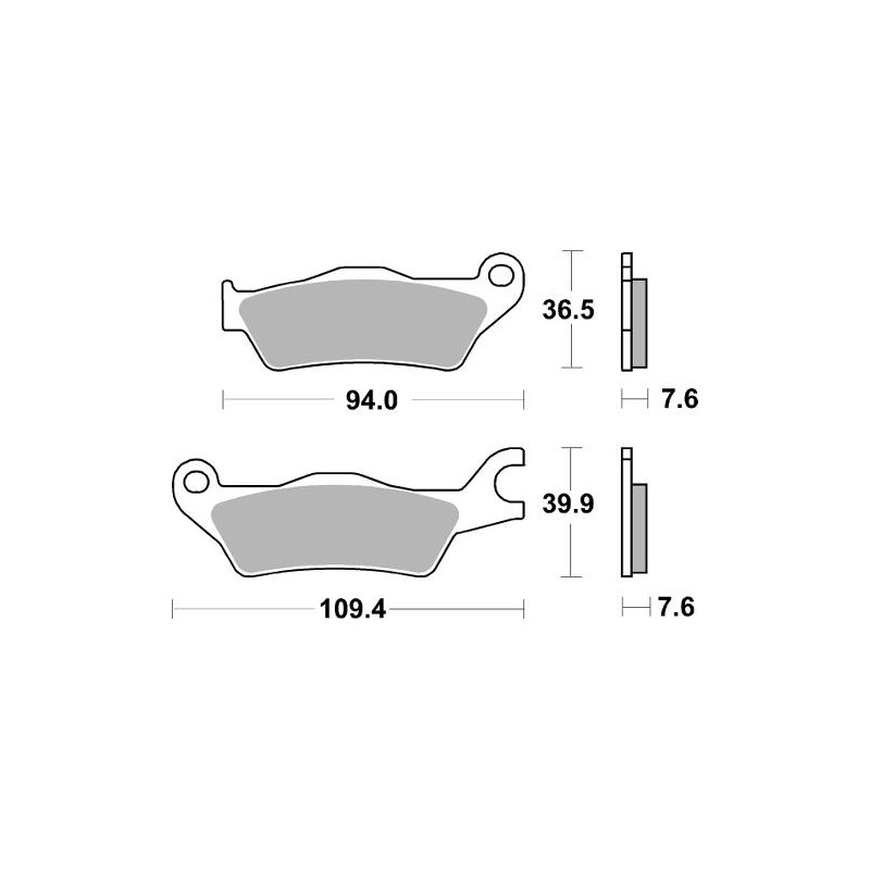 SBS BRAKE PADS 951HF
