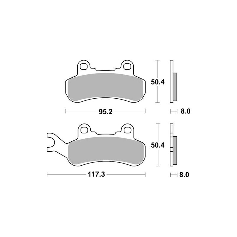 SBS BRAKE PADS 956 PSI