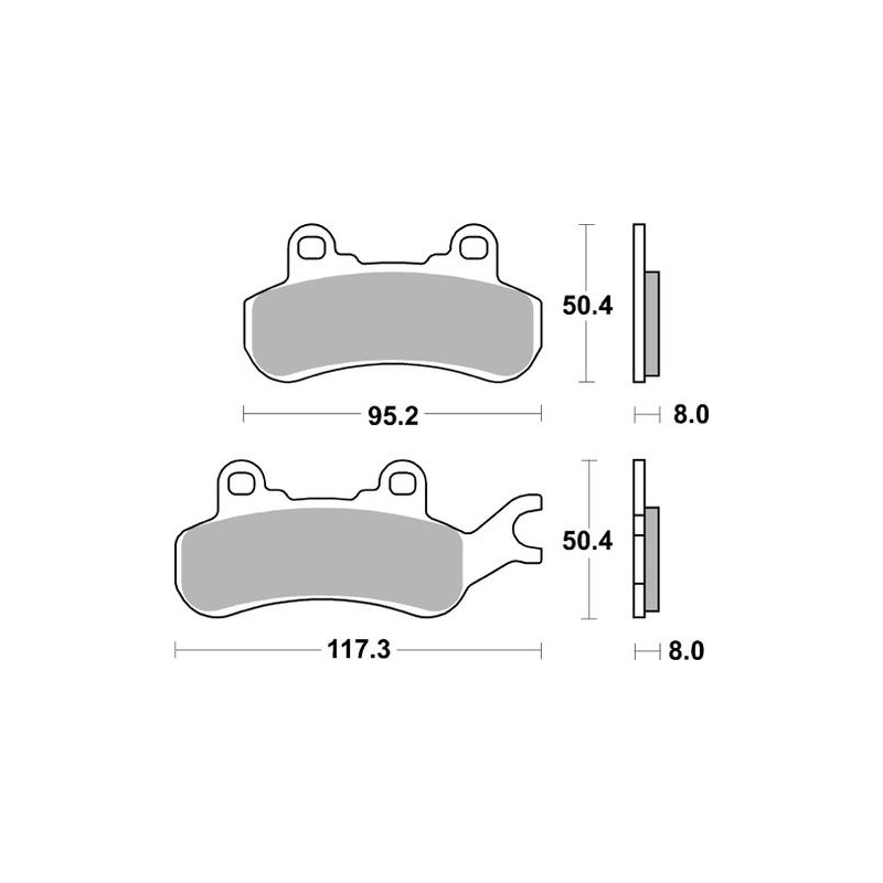 SBS BRAKE PADS 957 PSI