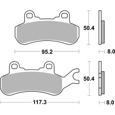 SBS BRAKE PADS 957 PSI