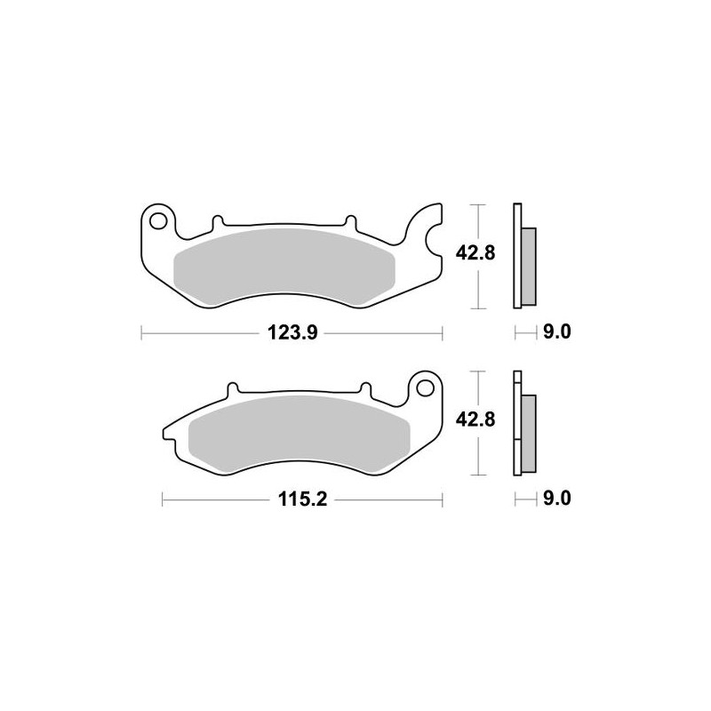 SBS BRAKE PADS 968HF