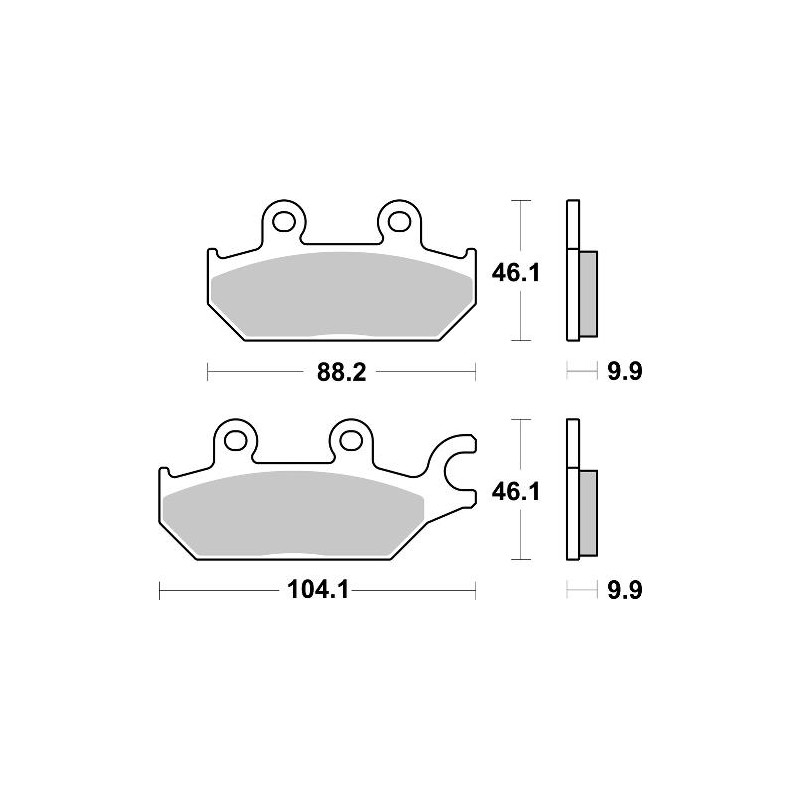SBS BRAKE PADS 971 PSI