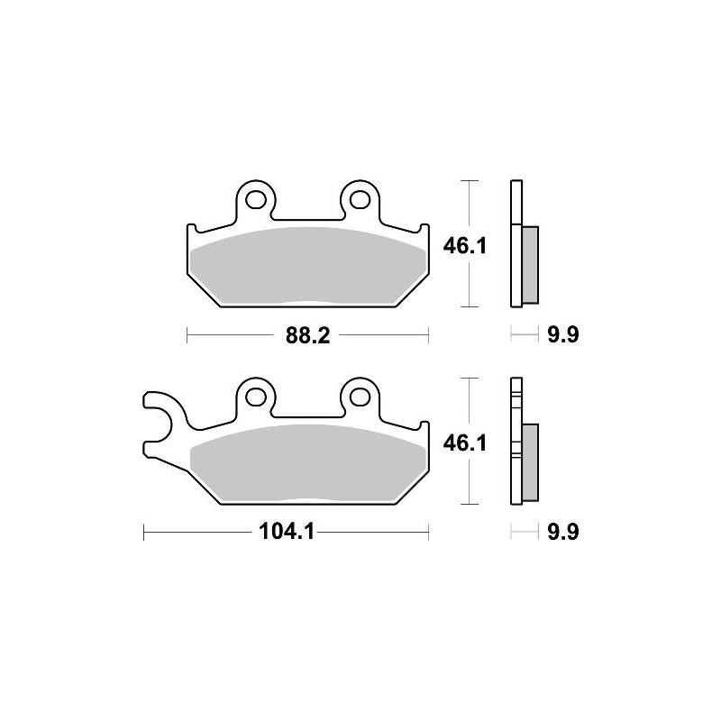 SBS BRAKE PADS 972 PSI