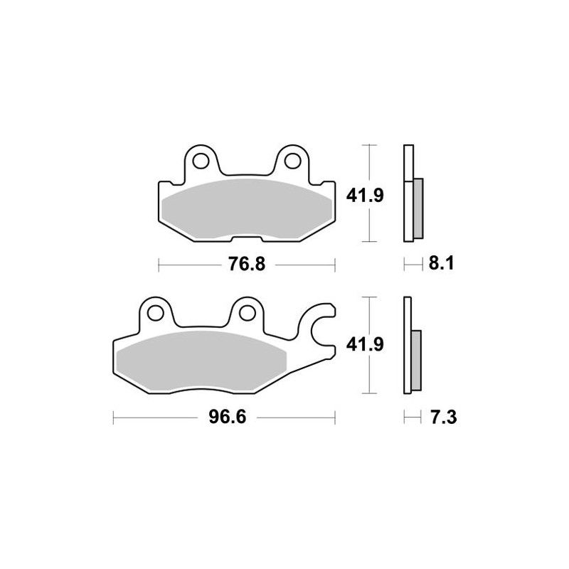 SBS BRAKE PADS 974 PSI