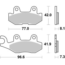 SBS BRAKE PADS 973 PSI 2
