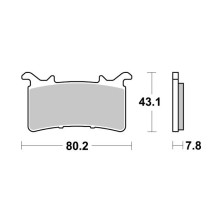 SBS DUAL SINTERED BRAKE PADS 985DS-2 2