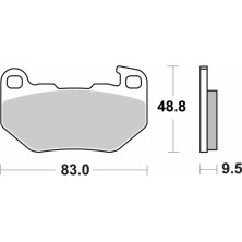 SBS 993H.LS REAR BRAKE PADS 2