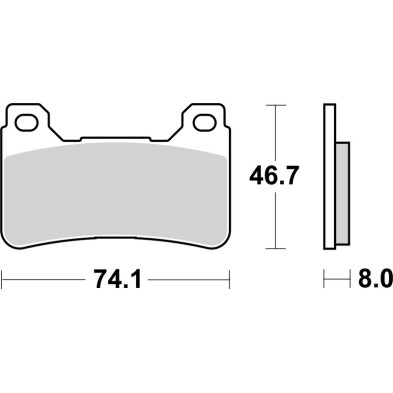 BREMBO RACING BRAKE PADS 07HO50LA
