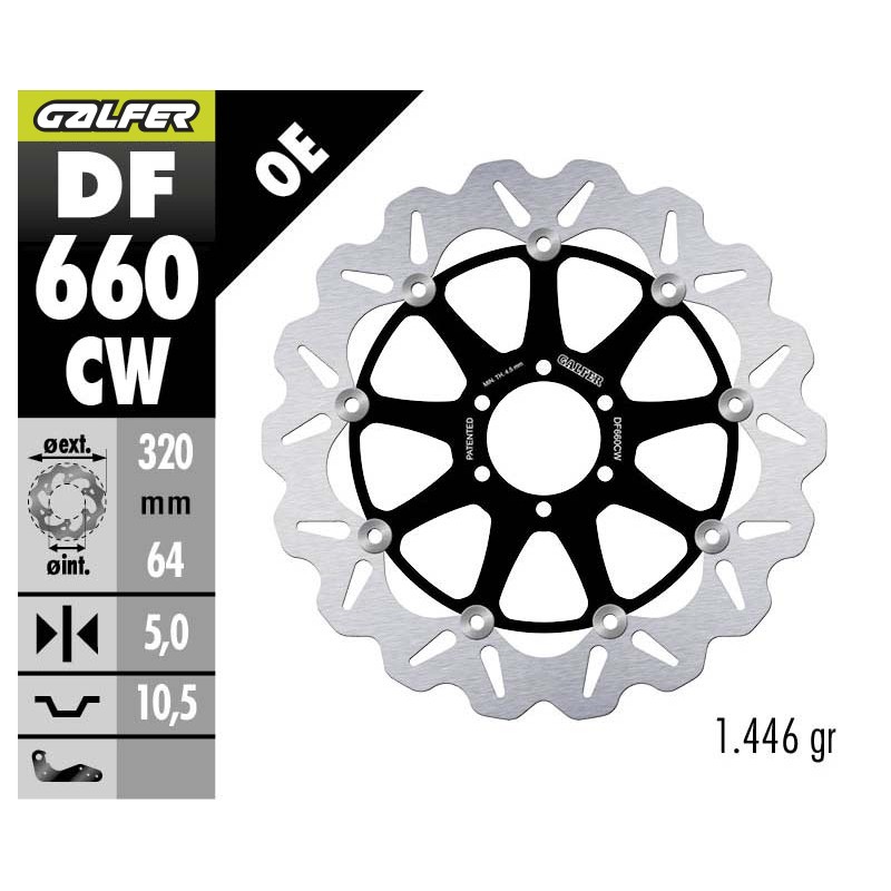 GALFER FRONT BRAKE DISC DF660CW