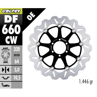 GALFER FRONT BRAKE DISC DF660CW