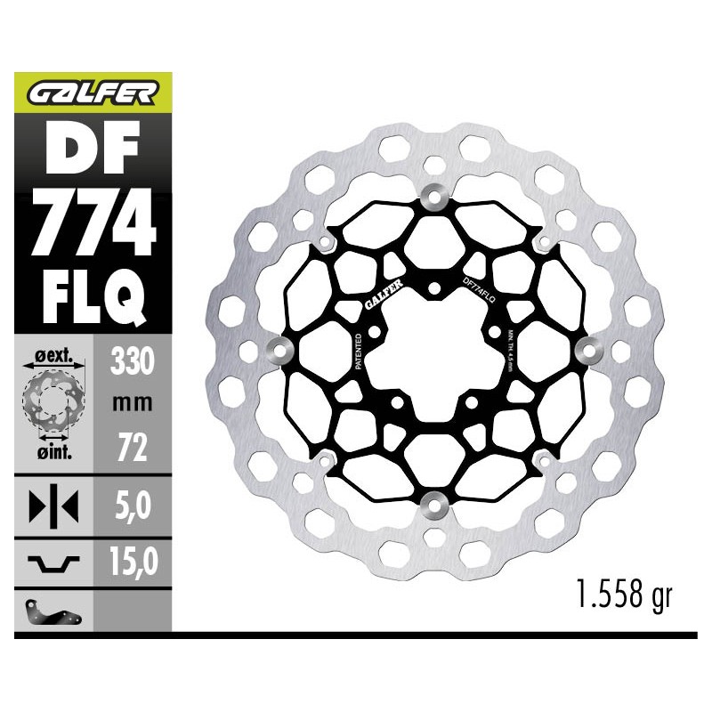 GALFER CUBIC BRAKE DISC DF774FLQ