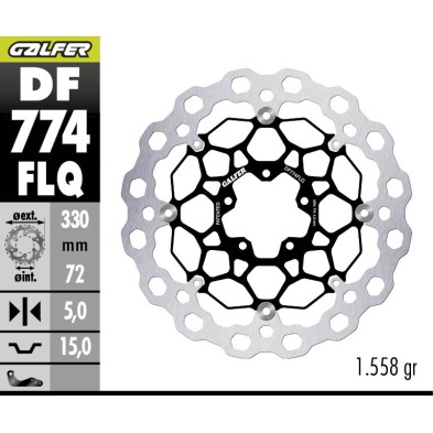 GALFER CUBIC BRAKE DISC DF774FLQ