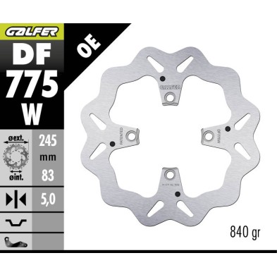 GALFER WAVE FIXED BRAKE DISC DF775W
