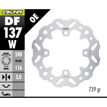 GALFER FRONT BRAKE DISC W FIXED DF137W