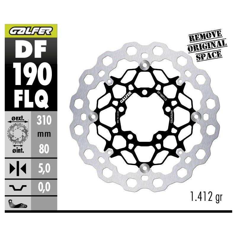 GALFER CUBIQ FLOATING BRAKE DISC DF190FLQ
