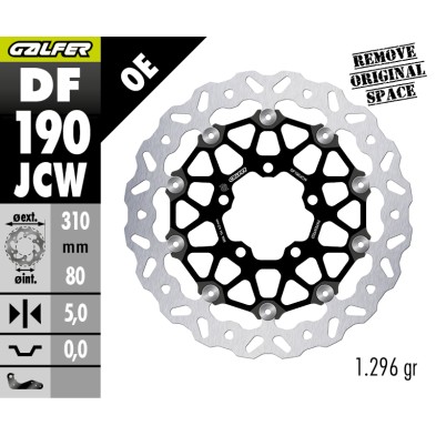 GALFER DISCO DE FRENO DELANTERO W FLOATECH DF190JCW
