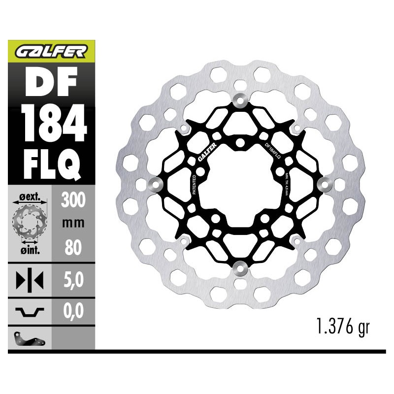 GALFER CUBIQ FLOATING BRAKE DISC DF184FLQ