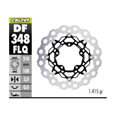 GALFER DISCO DE FRENO CUBIQ FLOATING DF348FLQ